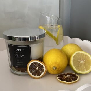Gin ‘n Tonic cocktail candle
